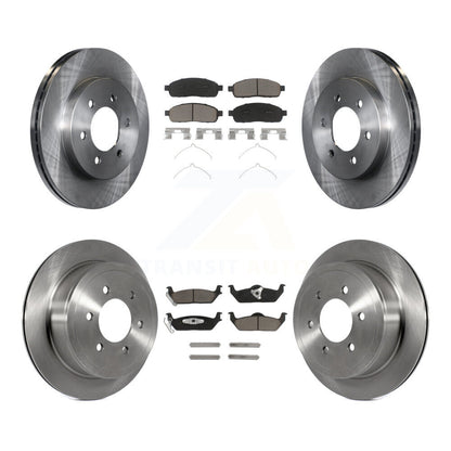 Kit de Rotor de frein à disque avant et arrière et plaquettes en céramique, pour Ford F-150 Lincoln Mark LT 4W