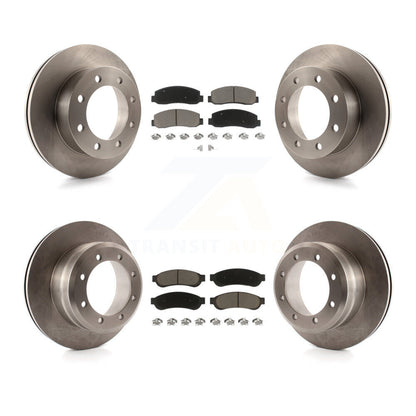 Kit de rotor de frein avant et arrière et plaquettes en céramique pour Ford F-350 Super Duty 4W 2005-2007