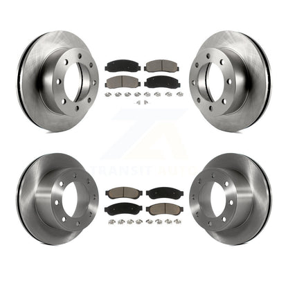 Kit de rotor de frein avant et arrière et plaquettes en céramique pour Ford F-250 Super Duty 4W 2008-2009