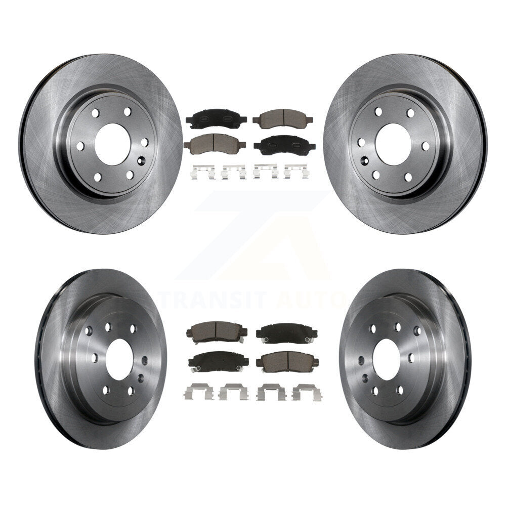 Rotors de frein avant et arrière et Kit de plaquettes en céramique pour GMC Acadia Buick autoclave Chevrole