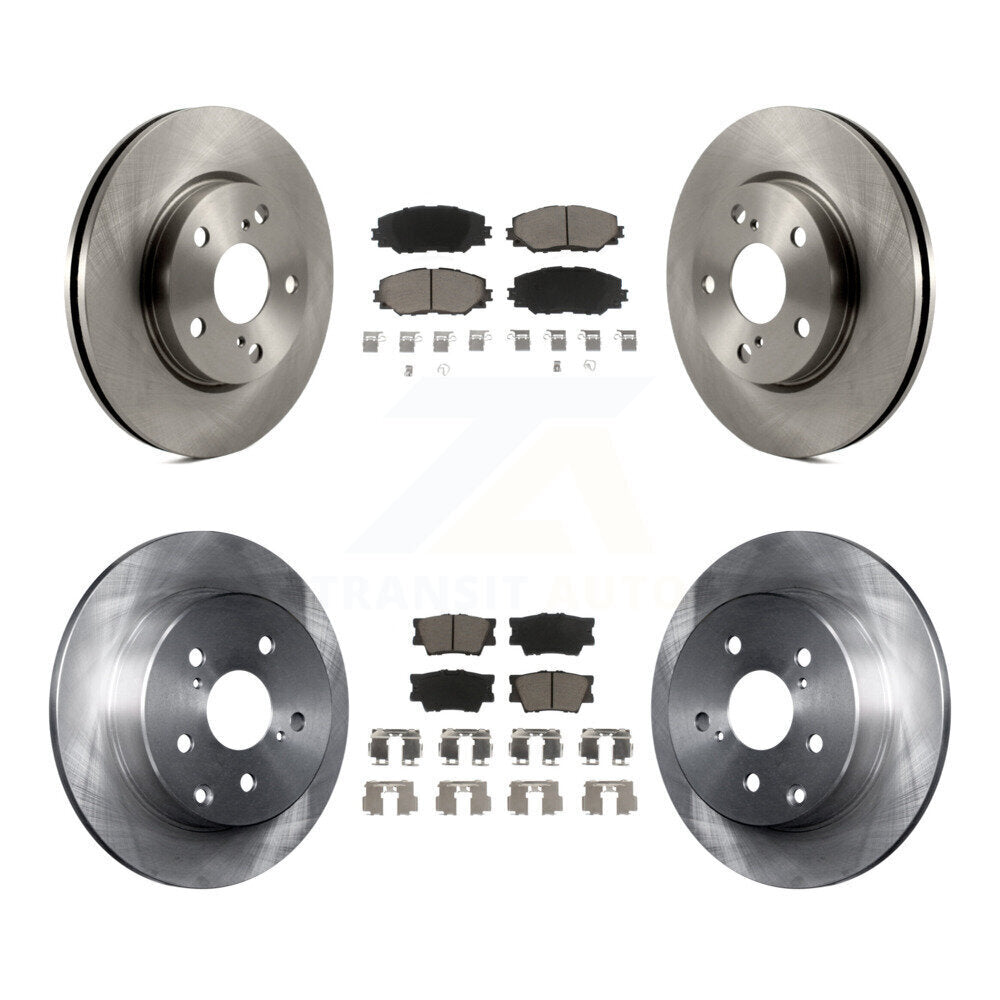 Kit de rotors de frein à disque avant et arrière et plaquettes en céramique, pour Toyota RAV4 Lexus HS250h