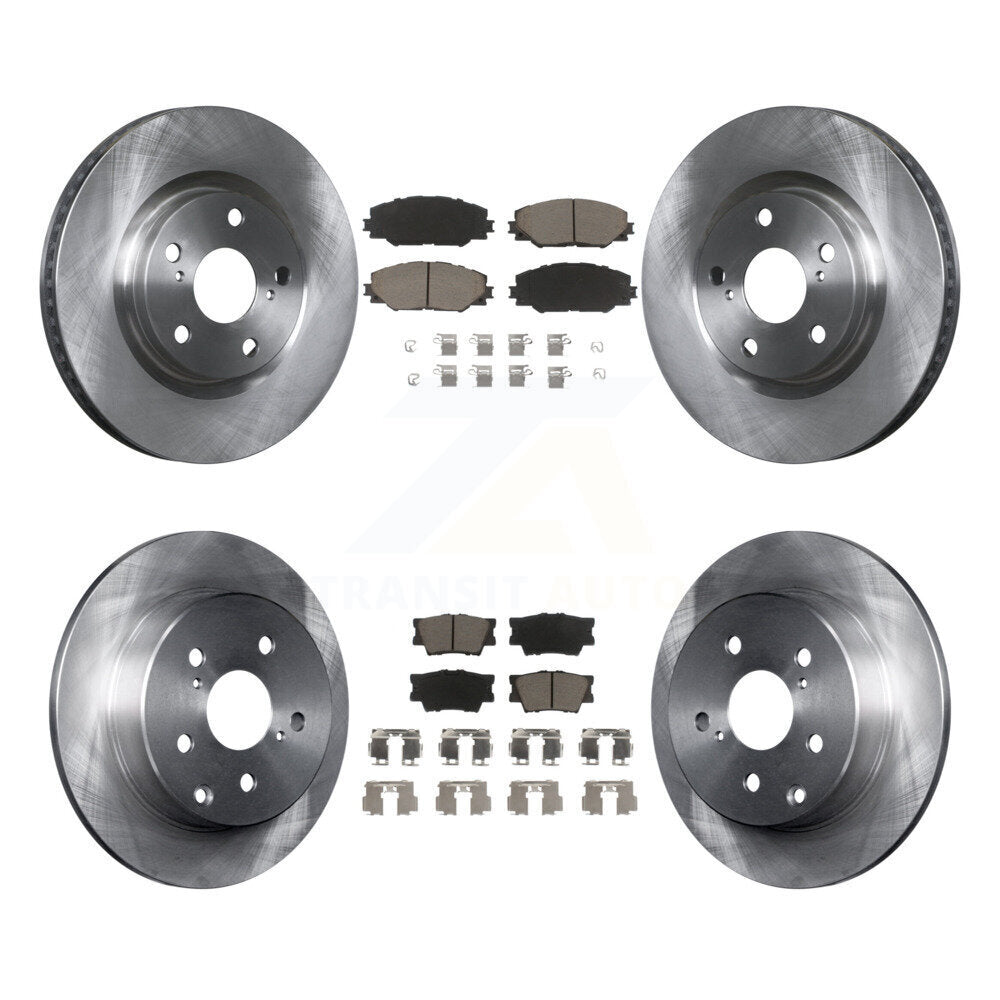 Kit de rotors de frein à disque avant et arrière et plaquettes en céramique pour Toyota RAV4 K8C-100811