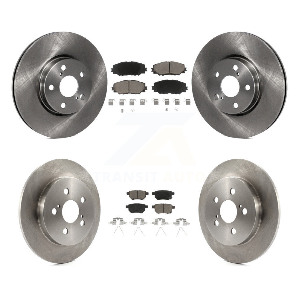 Kit de rotors de frein avant et arrière et plaquettes en céramique, pour Toyota Corolla Matrix Pontiac Vib