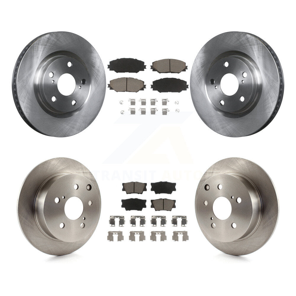 Kit de rotors de frein à disque avant et arrière et plaquettes en céramique, pour Toyota Matrix Pontiac Vib