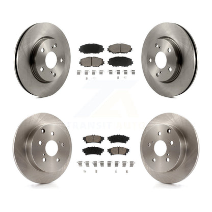 Front Rear Disc Brake Rotors And Ceramic Pads Kit For 2012-2018 Toyota Prius V