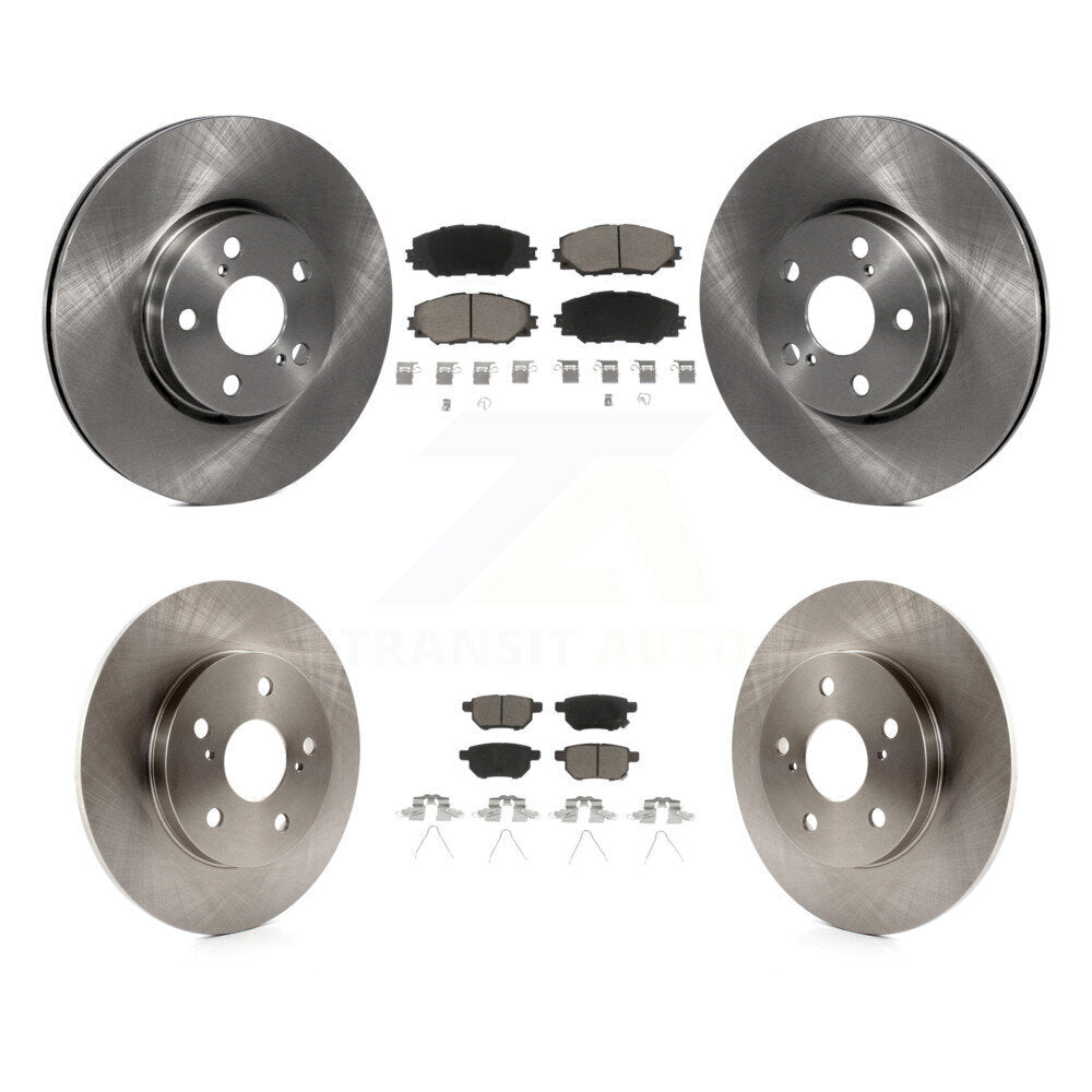 Kit de rotors de frein à disque avant et arrière et plaquettes en céramique pour Toyota Matrix K8C-100818