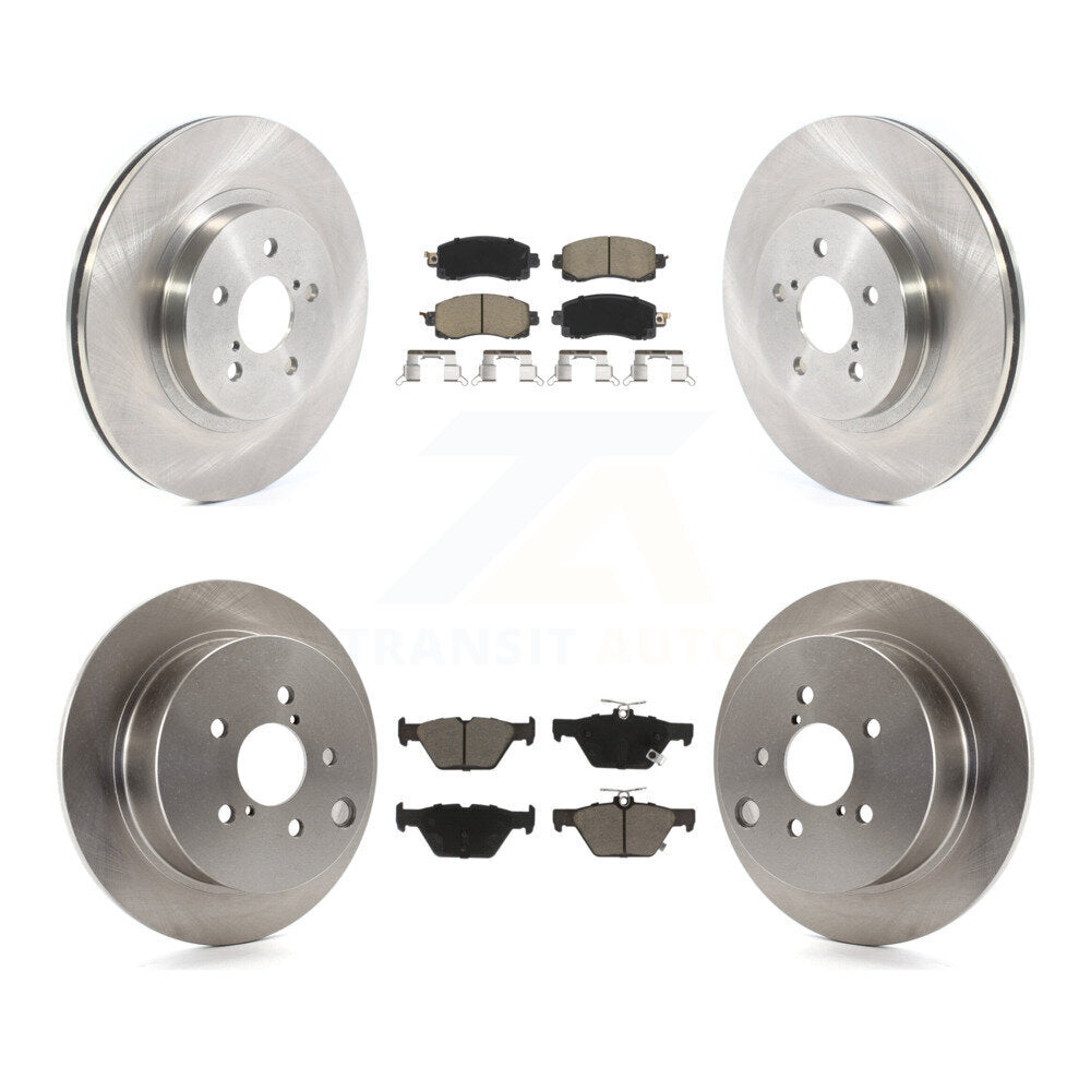Kit de rotors de frein à disque avant et arrière et plaquettes en céramique pour Subaru Crosstrek