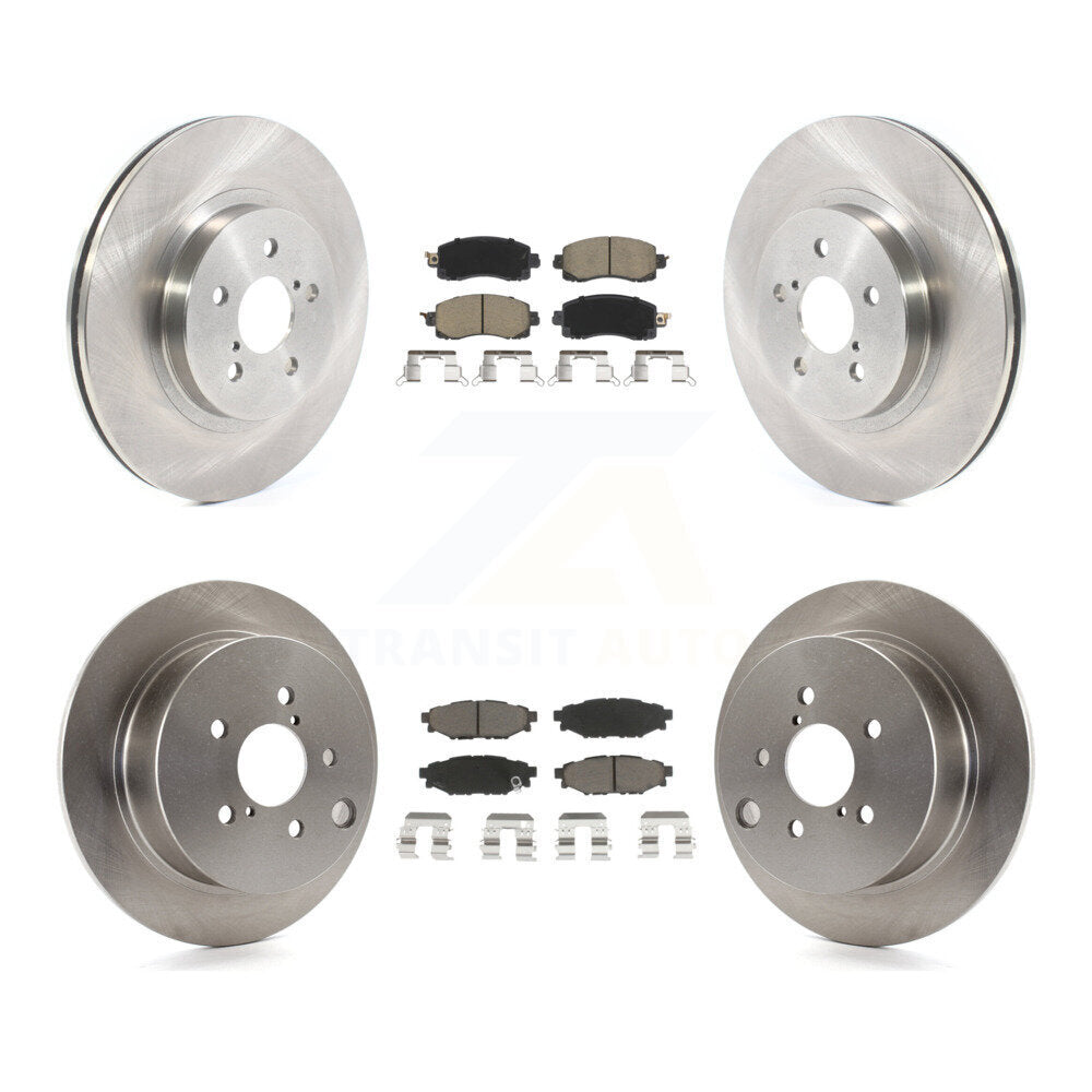 Kit de rotors de frein à disque avant et arrière et plaquettes en céramique pour Subaru Crosstrek Impreza