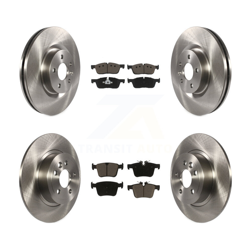 Kit de rotors de frein à disque avant et arrière et plaquettes en céramique pour Land Rover Range Evoque