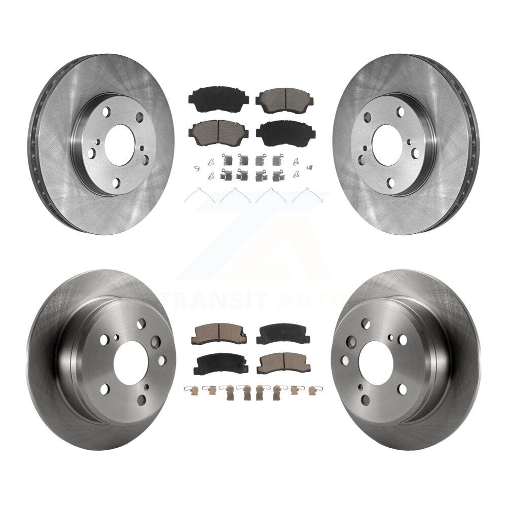 Kit de rotors de frein à disque avant et arrière et plaquettes en céramique pour Toyota Camry K8C-100830