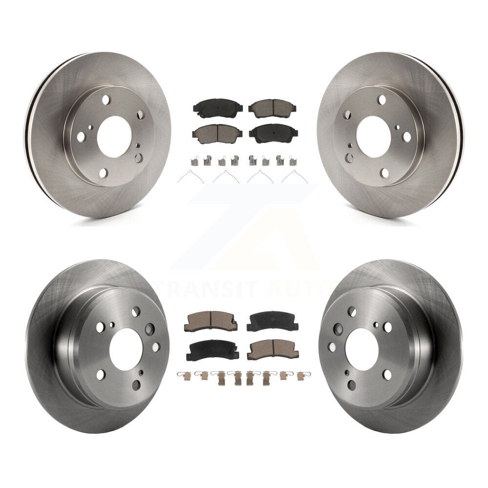 Kit de rotors de frein à disque avant et arrière et plaquettes en céramique pour Toyota Camry K8C-100831