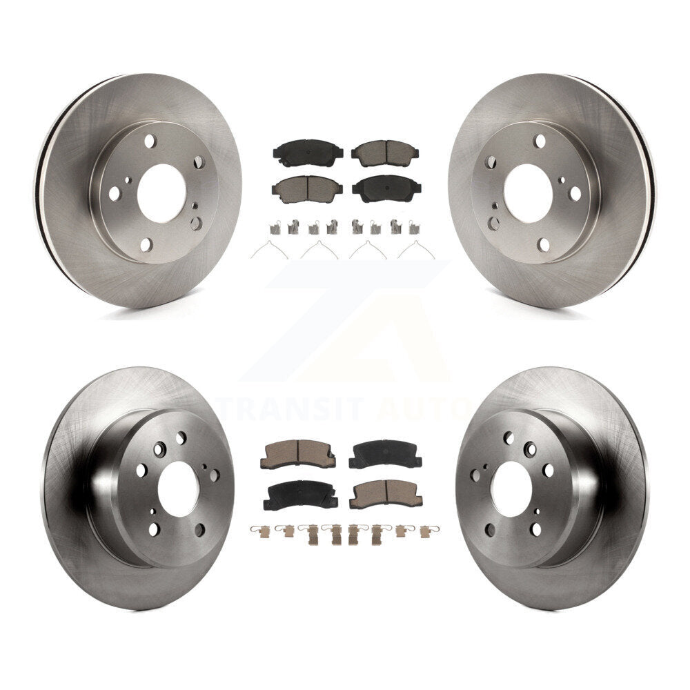 Kit de rotors de frein à disque avant et arrière et plaquettes en céramique pour Toyota Camry K8C-100832