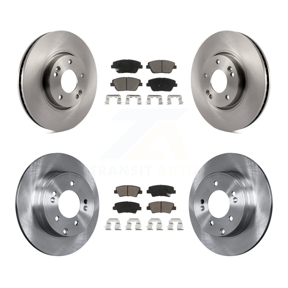 Kit de rotors de frein à disque avant et arrière et plaquettes en céramique, pour Hyundai Sonata Kia Optima