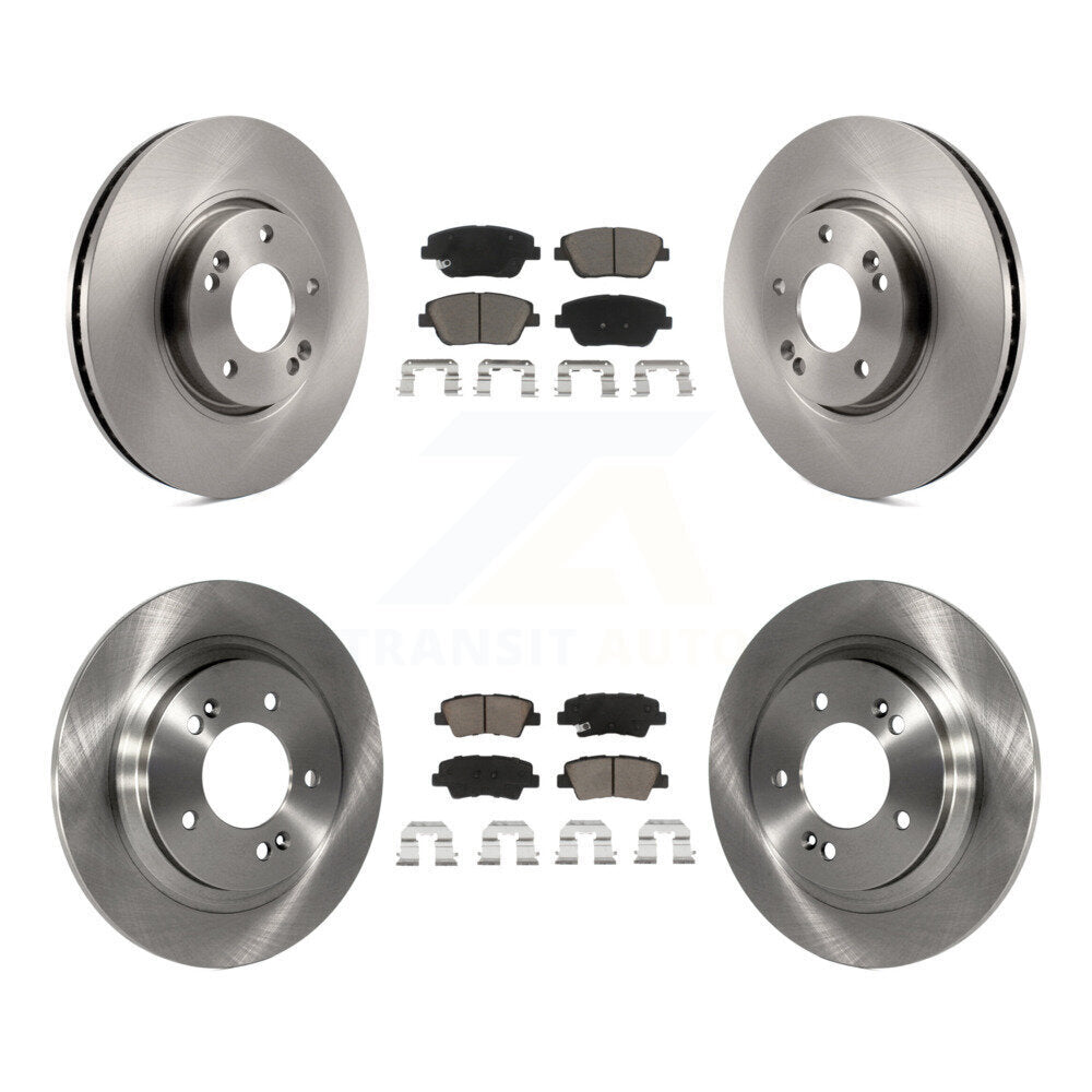 Kit de rotors de frein à disque avant et arrière et plaquettes en céramique pour Kia Optima K8C-100836