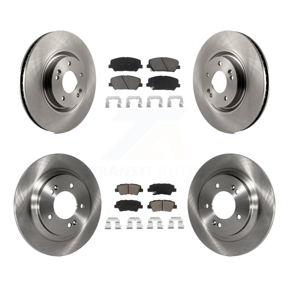 Kit de rotors de frein à disque avant et arrière et plaquettes en céramique pour Kia Optima 2.0L 2013-2015