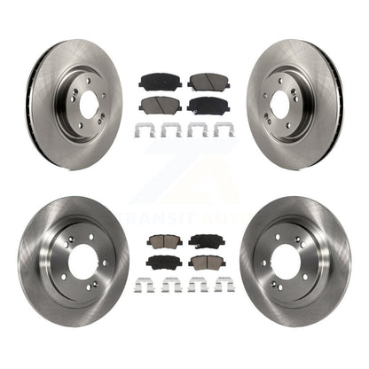 Kit de rotors de frein à disque avant et arrière et plaquettes en céramique pour Kia Optima 2.0L 2013-2015