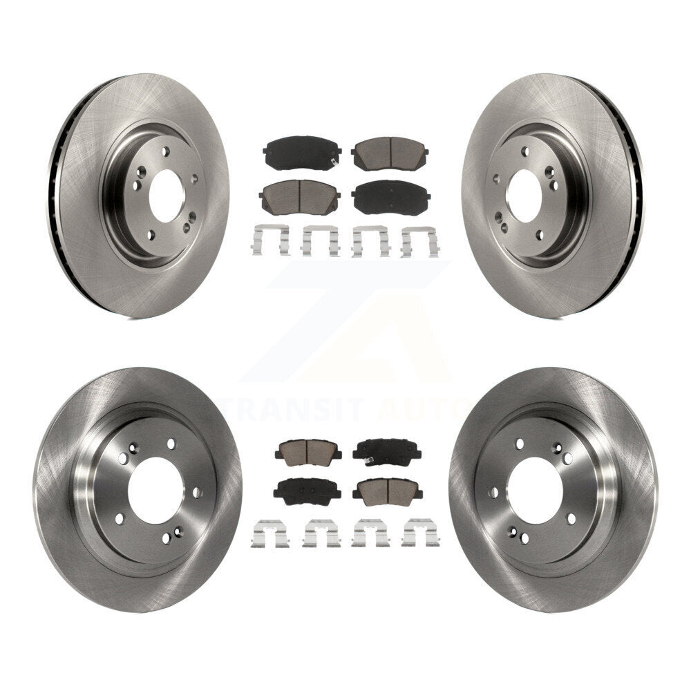 Kit de rotors de frein à disque avant et arrière et plaquettes en céramique, pour Hyundai Sonata Kia Cadenz