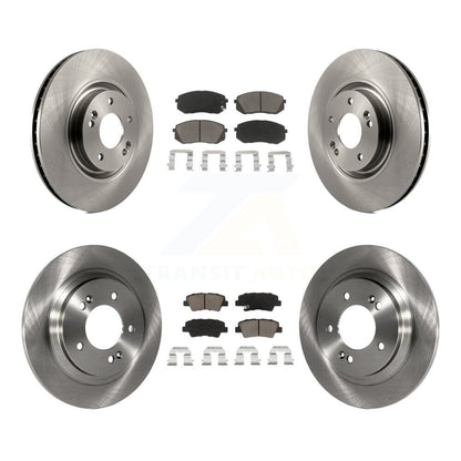 Kit de rotors de frein à disque avant et arrière et plaquettes en céramique, pour Hyundai Sonata Kia Cadenz