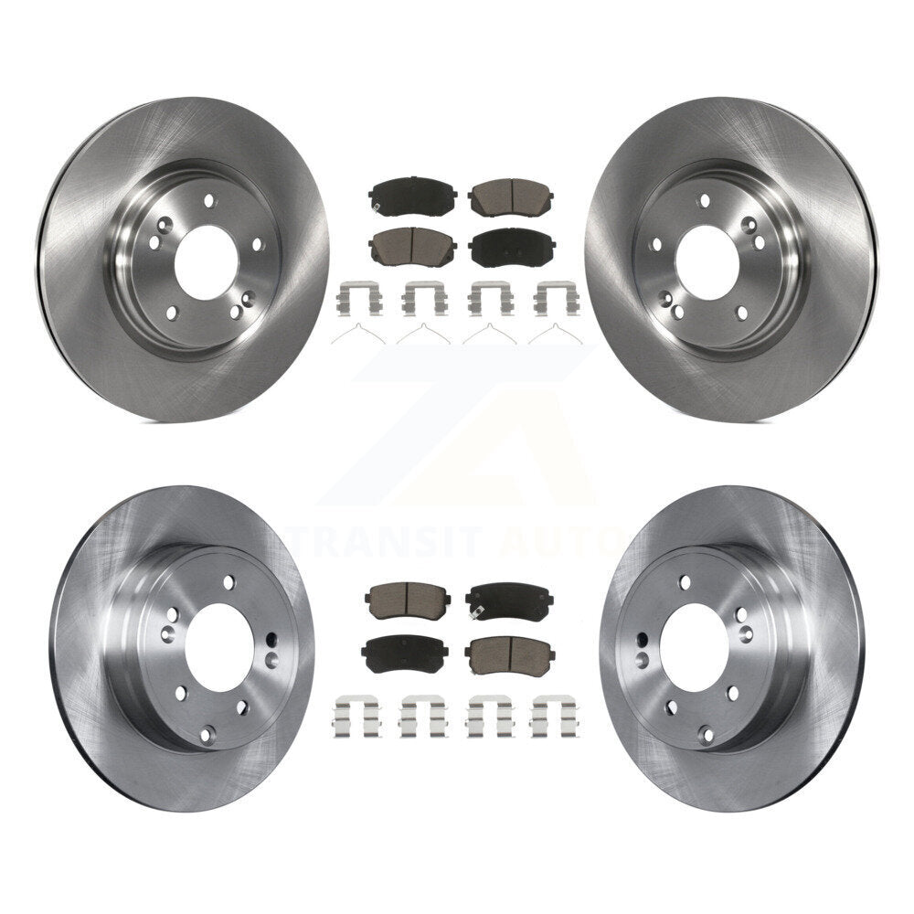 Rotor de frein à disque avant et arrière et Kit de plaquettes en céramique pour moteur à gaz Hyundai Sonata 2016