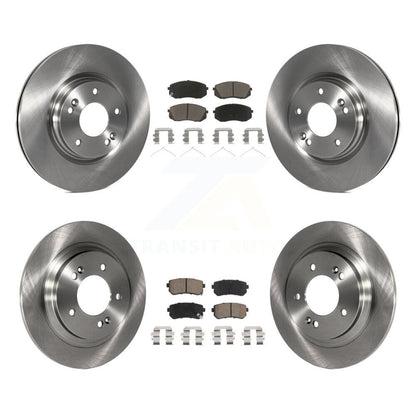 Rotors de frein à disque avant et arrière et Kit de plaquettes en céramique pour Kia Optima LX/EX/LX 2016 1.6