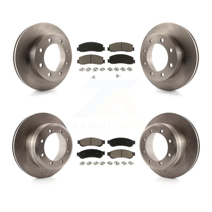 Rotor de frein à disque avant et arrière et Kit de plaquettes en céramique pour Ford F-350 Super Duty 4W 2012