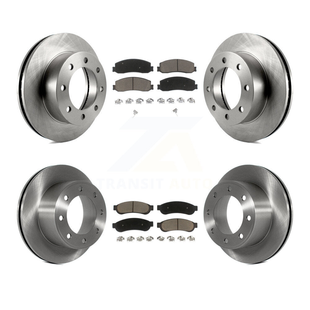 Kit de plaquettes de frein à disque avant et arrière, Rotors en céramique, pour Ford F-250 Super Duty F-350 4W