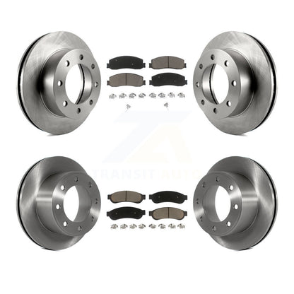 Kit de plaquettes de frein à disque avant et arrière, Rotors en céramique, pour Ford F-250 Super Duty F-350 4W
