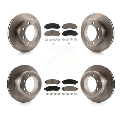 Rotor de frein à disque avant et arrière et Kit de plaquettes en céramique pour Ford F-350 Super Duty 4W 2011
