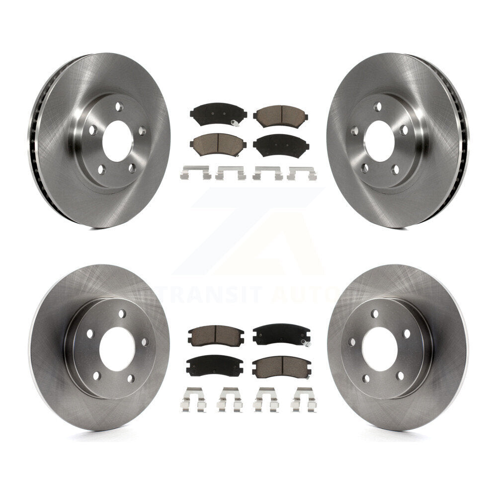 Rotors de frein avant et arrière et Kit de plaquettes en céramique pour Cadillac DeVille Buick Park Avenue