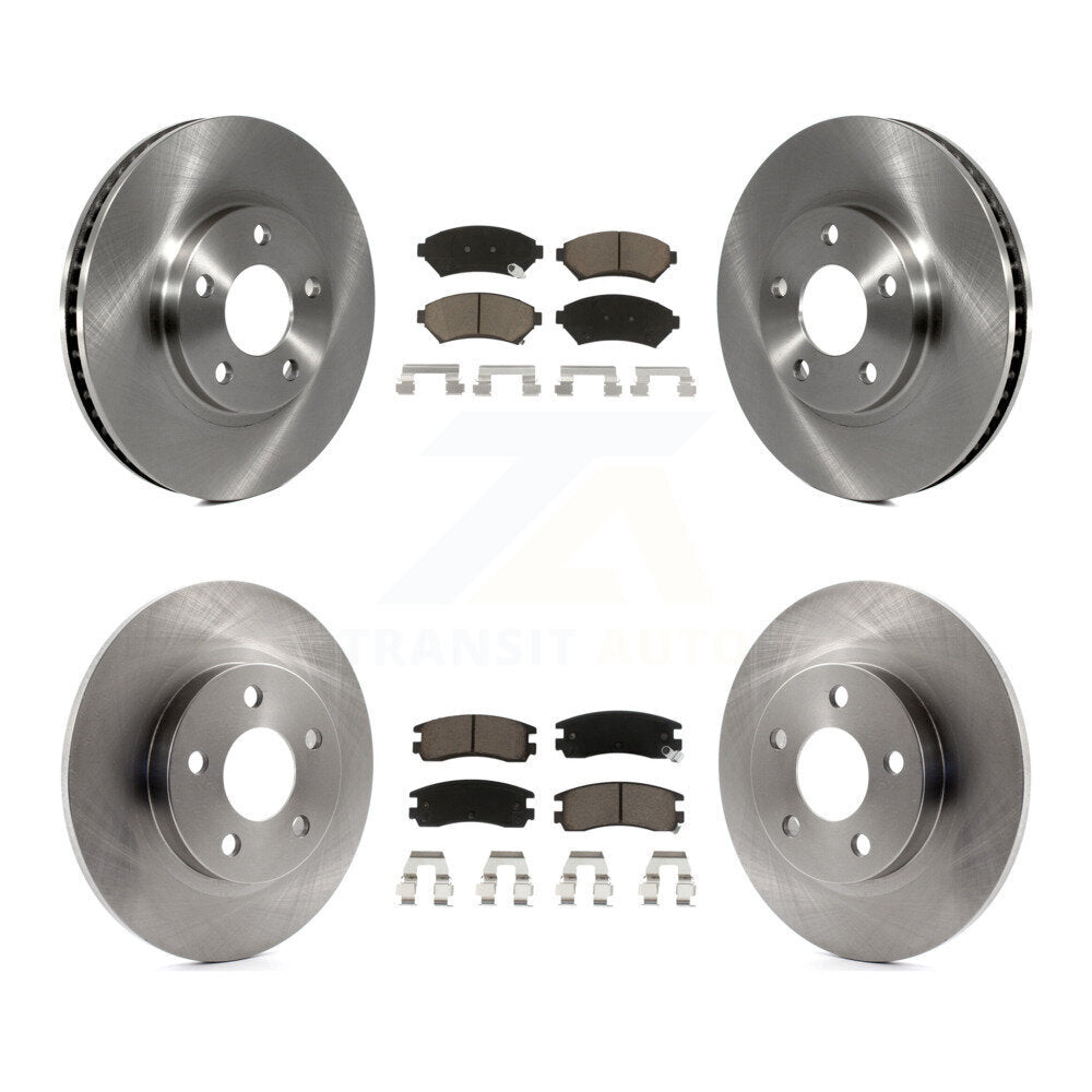 Rotors de frein avant et arrière et Kit de plaquettes en céramique pour Cadillac DeVille Buick Park Avenue