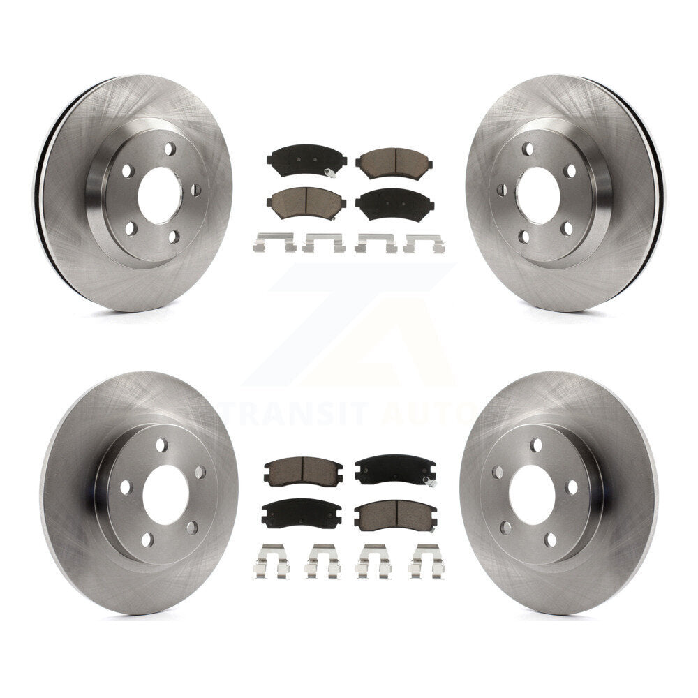 Rotors de frein avant et arrière et Kit de plaquettes en céramique pour Cadillac DeVille Buick Park Avenue