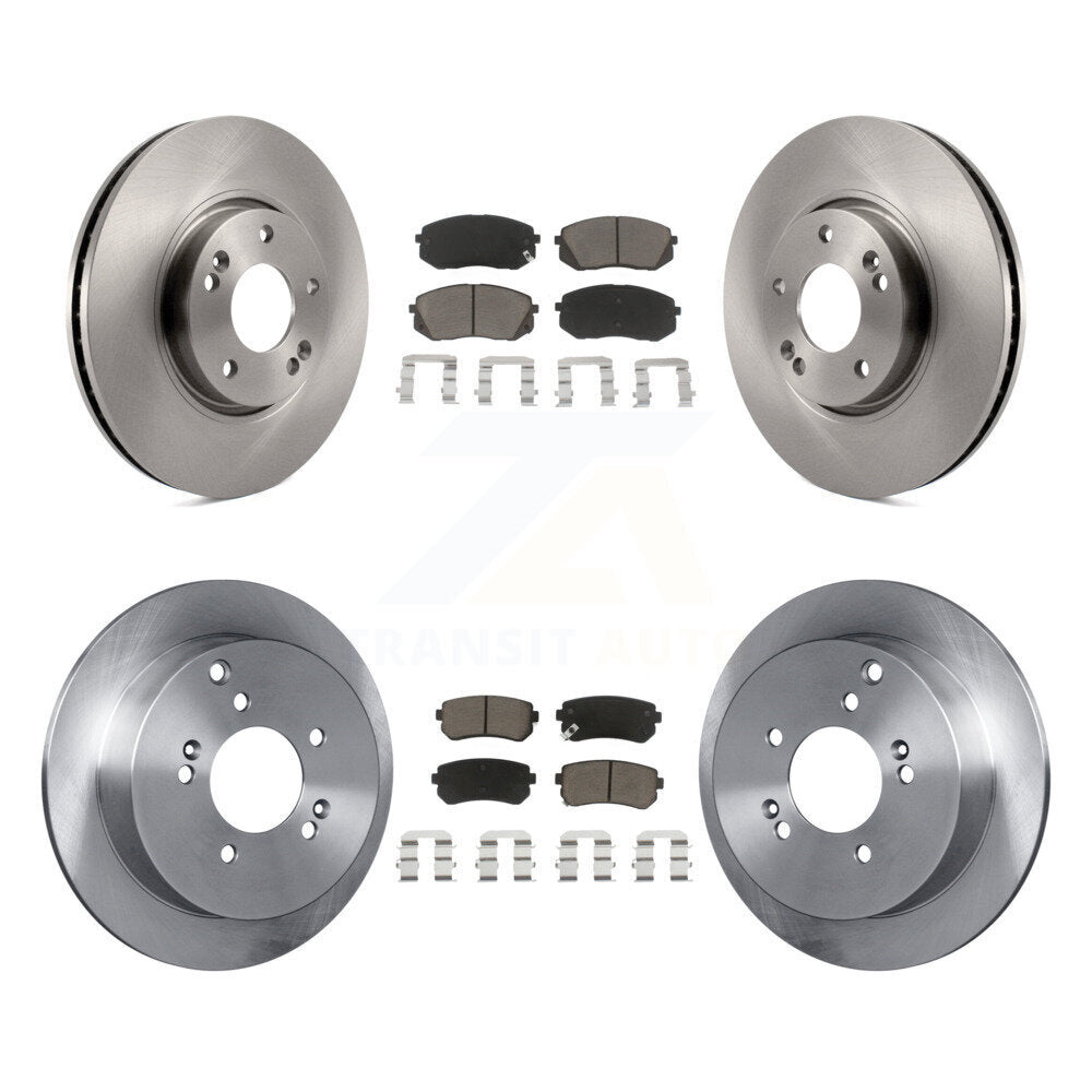 Rotors de frein à disque avant et arrière et Kit de plaquettes en céramique pour Hyundai Tucson Kia Sportag