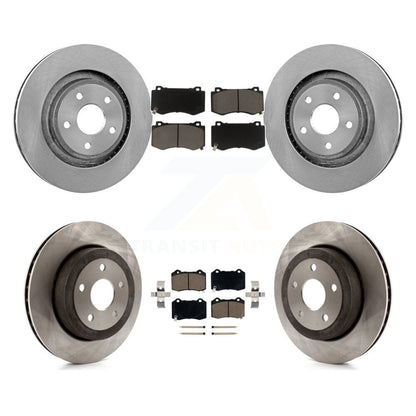 Rotors de frein avant et arrière et kit de plaquettes en céramique pour Jeep Grand Cherokee SRT 2006-2010