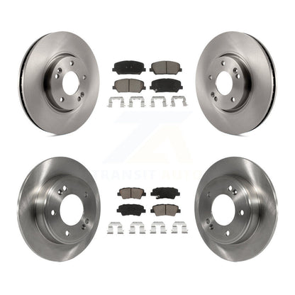 Kit de rotors de frein à disque avant et arrière et plaquettes en céramique pour Kia Forte Forte5 Koup