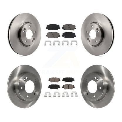 Kit de rotor de frein avant et arrière et plaquettes en céramique pour Hyundai Veloster Turbocharge 13-15