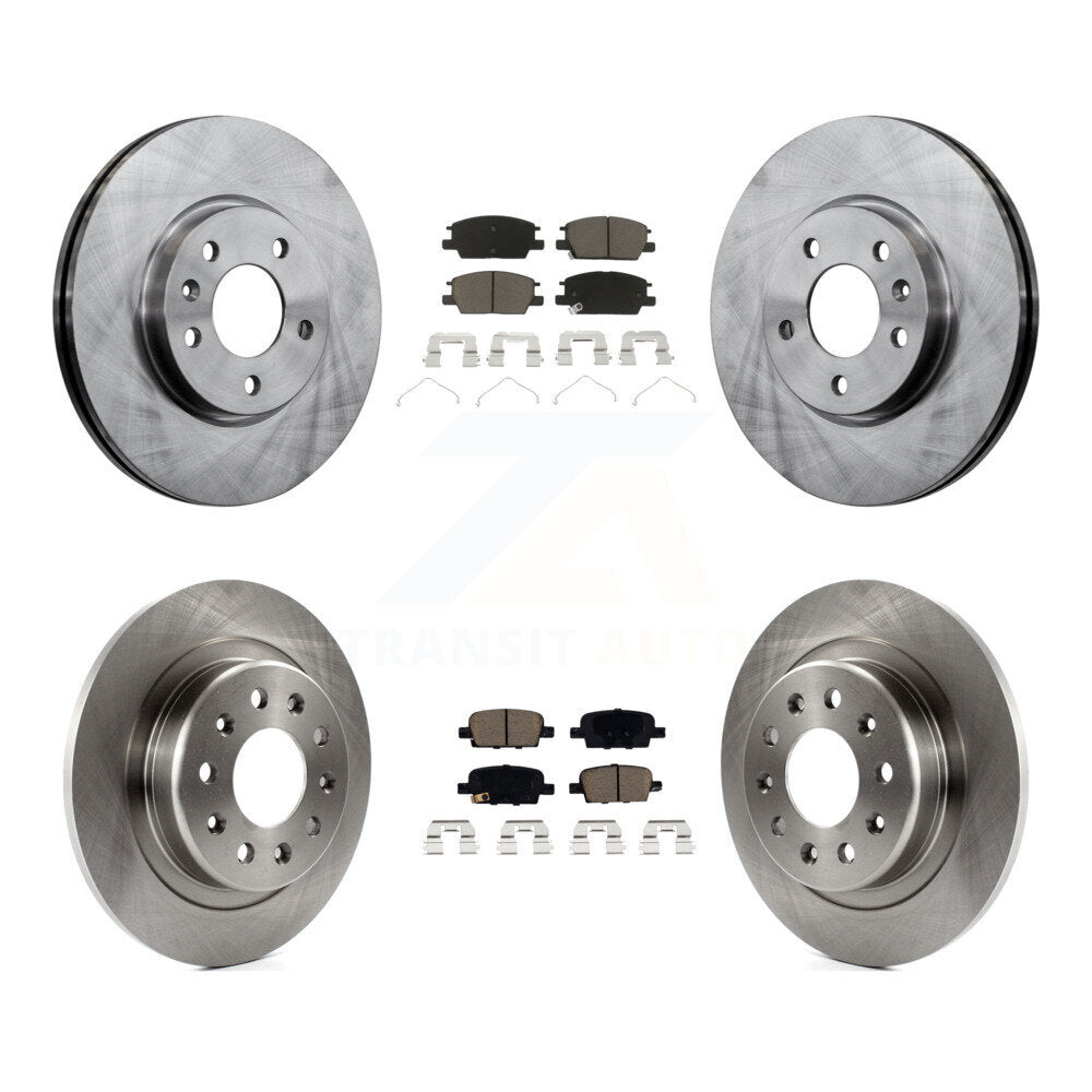 Kit de rotors de frein à disque avant et arrière et plaquettes en céramique pour Chevrolet Malibu