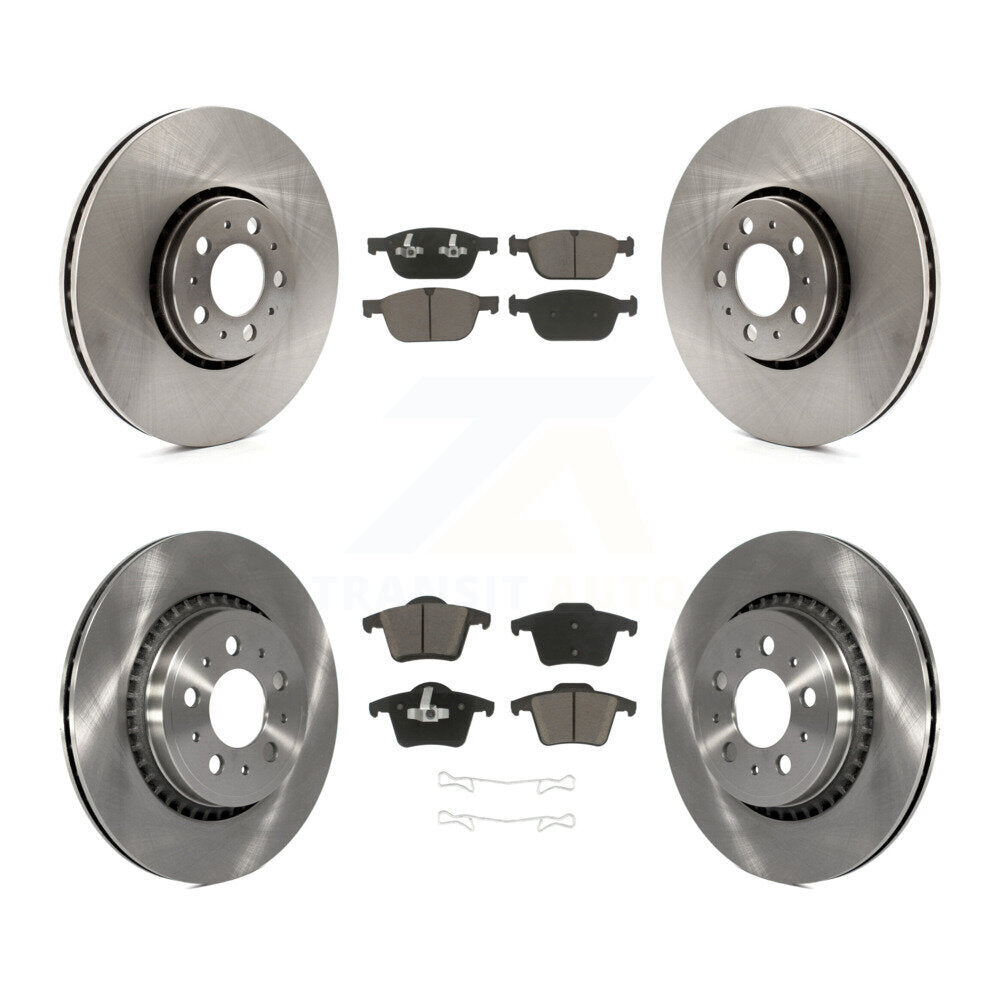 Kit de rotors de frein à disque avant et arrière et plaquettes en céramique pour Volvo XC90 K8C-100874
