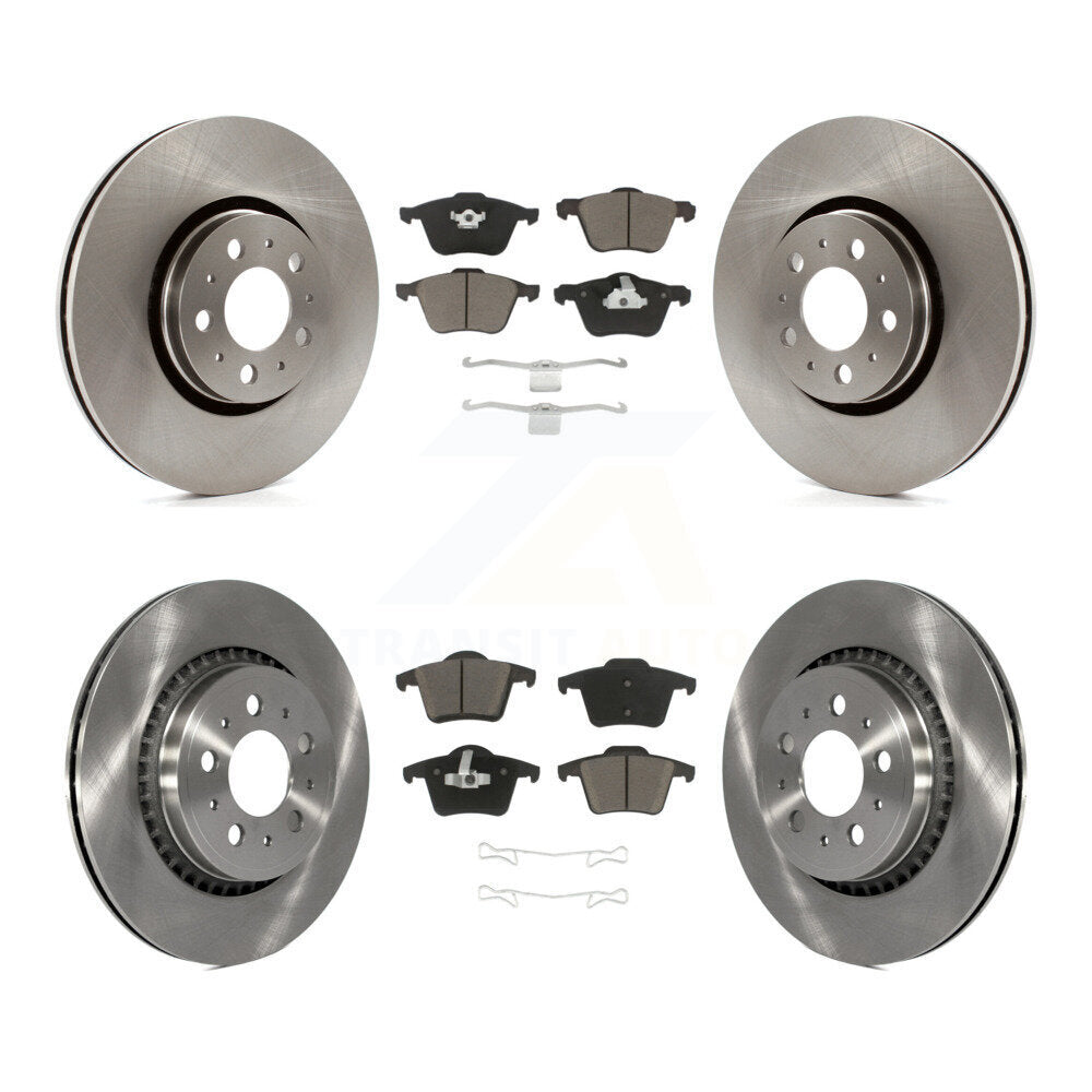 Kit de rotors de frein à disque avant et arrière et plaquettes en céramique pour Volvo XC90 K8C-100875