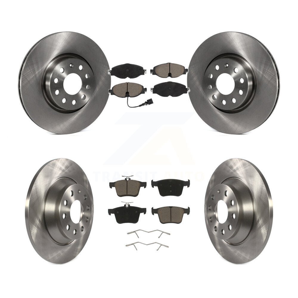 Kit de rotors de frein à disque avant et arrière et plaquettes en céramique pour Audi TT Quattro K8C-10087