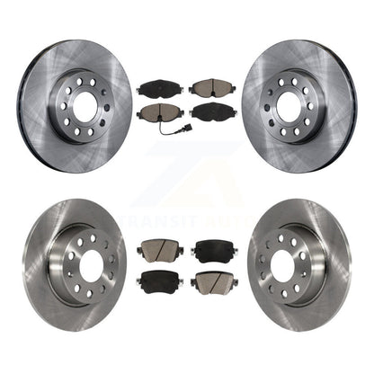 Kit de rotors de frein à disque avant et arrière et plaquettes en céramique pour Volkswagen Golf SportWage