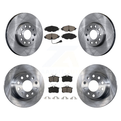 Kit de rotors de frein à disque avant et arrière et plaquettes en céramique pour Volkswagen Golf SportWage