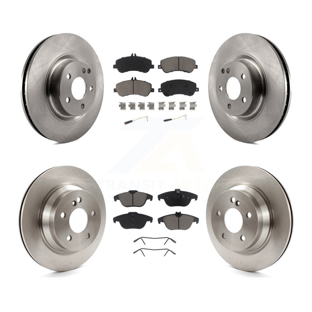 Rotors de frein à disque avant et arrière et Kit de plaquettes en céramique pour Mercedes-Benz GLK350 GLK25