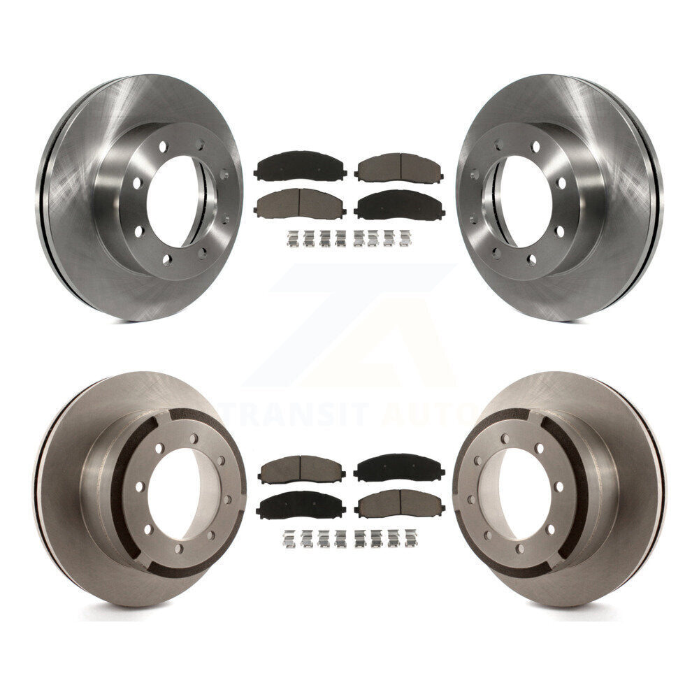Kit de rotor de frein avant et arrière et plaquettes en céramique, pour Ford F-350 Super Duty F-250 F-45
