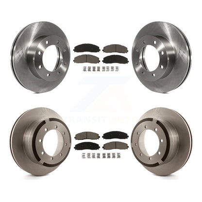 Kit de rotor de frein avant et arrière et plaquettes en céramique, pour Ford F-350 Super Duty F-250 F-45