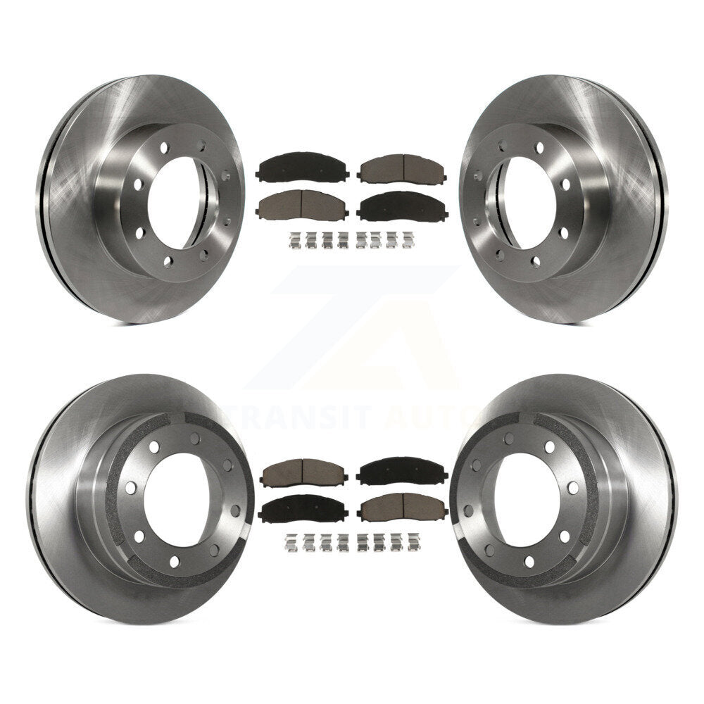 Kit de plaquettes de frein à disque avant et arrière, Rotors en céramique, pour Ford F-250 Super Duty F-350 4W