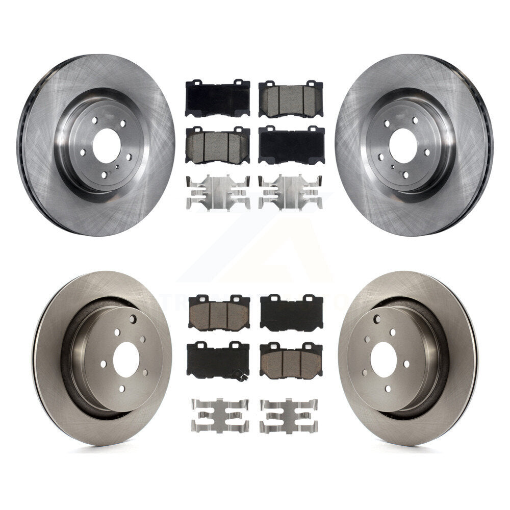 Kit de rotors de frein à disque avant et arrière et plaquettes en céramique pour INFINITI FX50 K8C-100893
