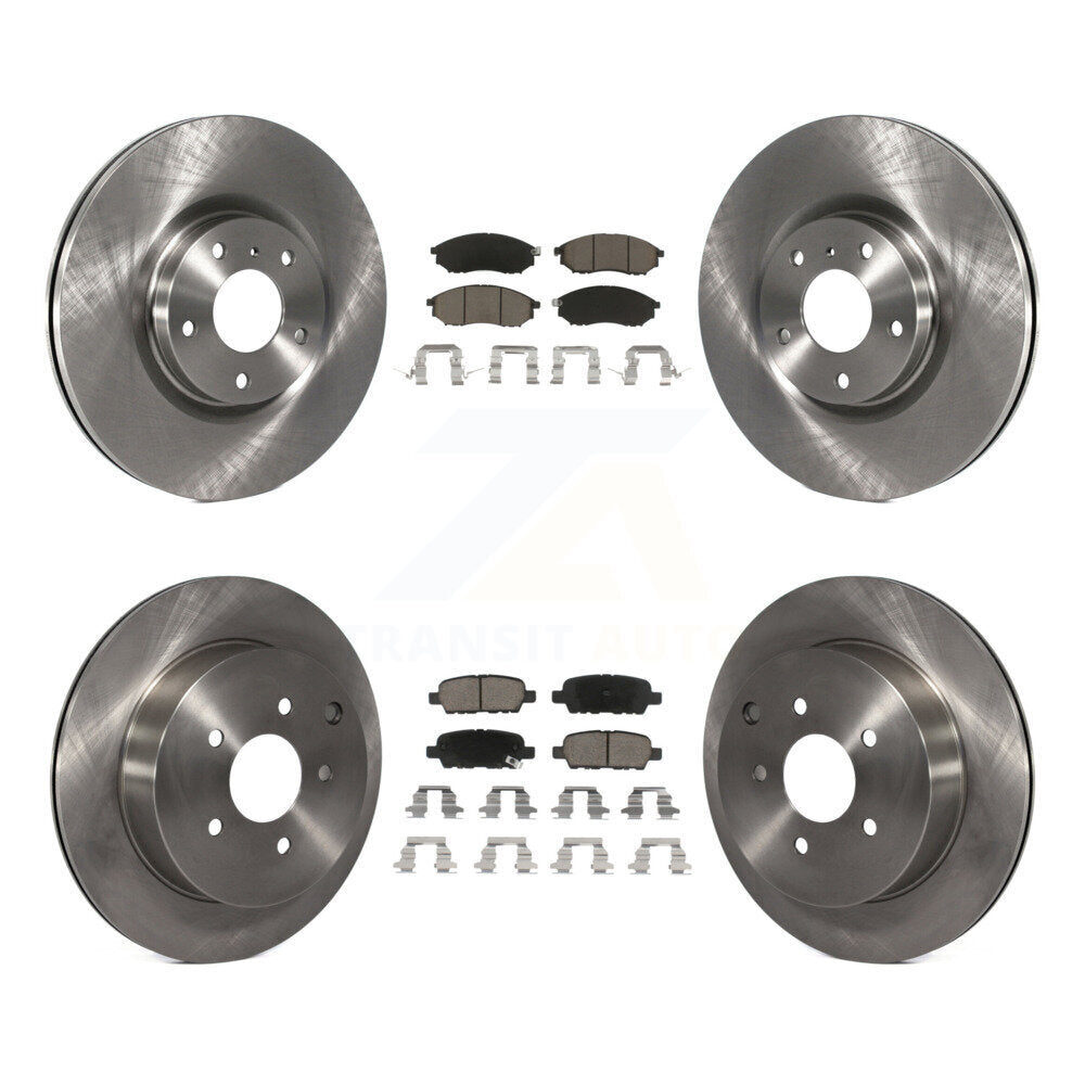 Rotors de frein à disque avant et arrière et Kit de plaquettes en céramique pour Nissan Murano INFINITI QX7