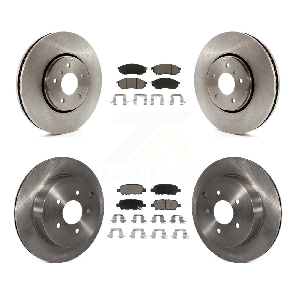 Kit de rotors de frein à disque avant et arrière et plaquettes en céramique pour INFINITI FX35 FX37 FX45