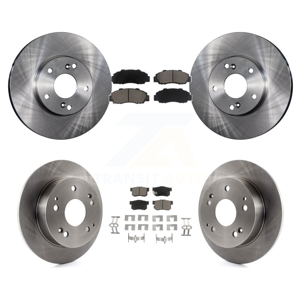 Rotors de frein à disque avant et arrière et kit de plaquettes en céramique pour Honda Accord 3.0 1998 – 2002