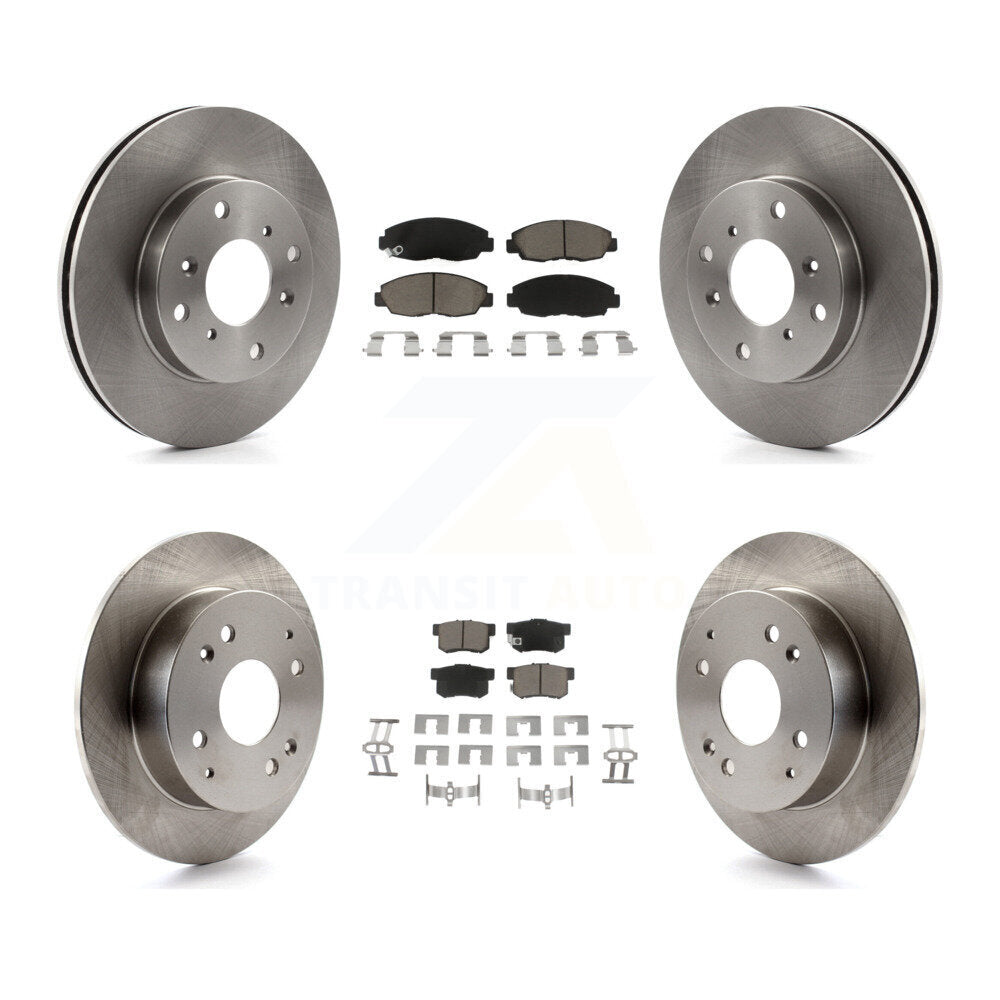 Rotors de frein avant et arrière et Kit de plaquettes en céramique pour Honda Accord Sedan 98-02 avec 2.3